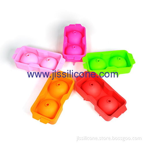 Fashion Designed Double Sphere Whisky Ice Ball Mould In Candy Colors 